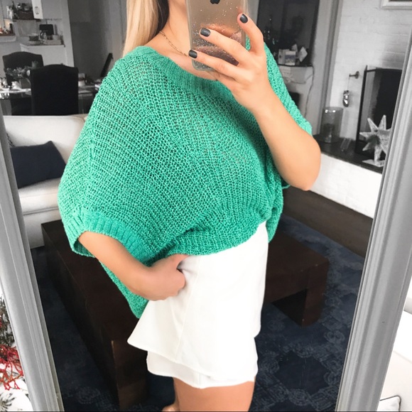 🍬 TOMMY BAHAMA AQUA ALOHA YARN VNECK LOOSE TOP! - Picture 6 of 16